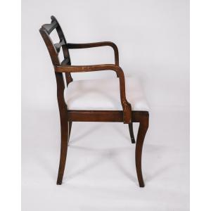 Eleganter Armchair aus Mahagoni im regency-stil