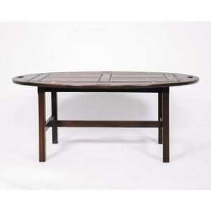 Antiker buttlers table mit abnehmbarer Tischplatte mit klapfunktion