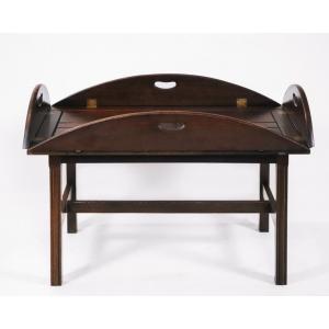 Antiker buttlers table mit abnehmbarer Tischplatte mit klapfunktion