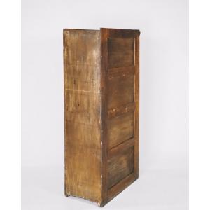 Original englischer Registerschrank aus massivem Mahagoni