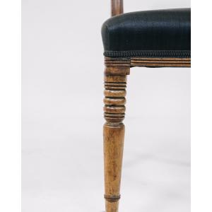 Set aus 4 Stühlen im regency stil mit rope back