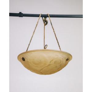 Franzsische Decken Lampe  Art neveau