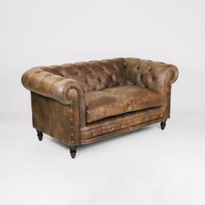 "Cornwall Classic" 2-Sitzer Original englisches Chesterfield Sofa - Sofort lieferbar