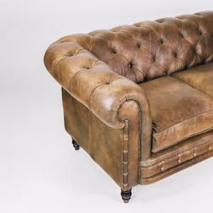 "Cornwall Classic" 2-Sitzer Original englisches Chesterfield Sofa - Sofort lieferbar