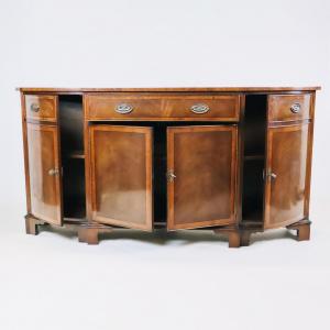 Elegantes 4-door Sideboard aus Mahagoni mit wunderschönen Bandintarsien