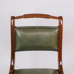 6er Satz Stühle aus Mahagoni, Vintage Regency Style