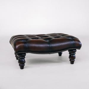 Chesterfield Hocker in Birch Antique Rust - Sofort lieferbar