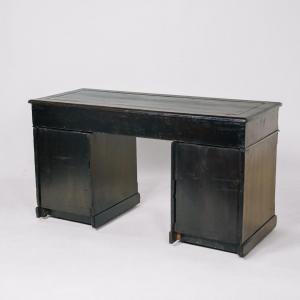 Viktorianischer Pedestal Desk aus massivem Mahagoni