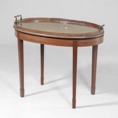 Einzigartiges antikes Serviertischchen mit herausnehmbarem Tablett