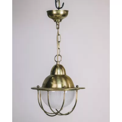 Hängende Messinglampe im maritimen Stil
