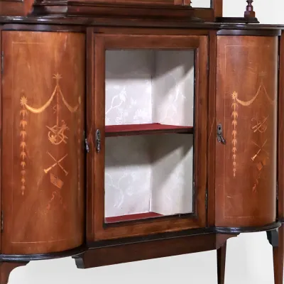 Fine Edwardian Mahogany & Satinwood Buffet