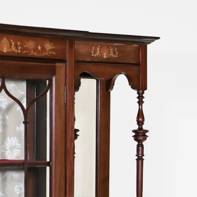 Fine Edwardian Mahogany & Satinwood Buffet