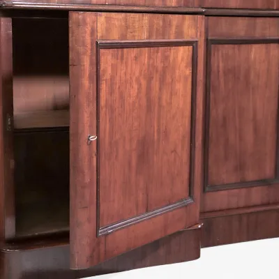 Early Victorian 3 Door Breakfront Bookcase