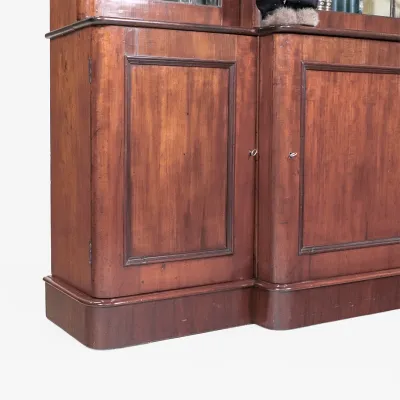 Early Victorian 3 Door Breakfront Bookcase