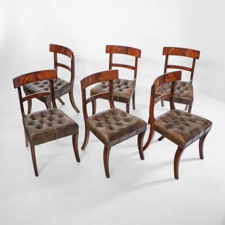 8 antike Regency Style Esszimmerstühle
