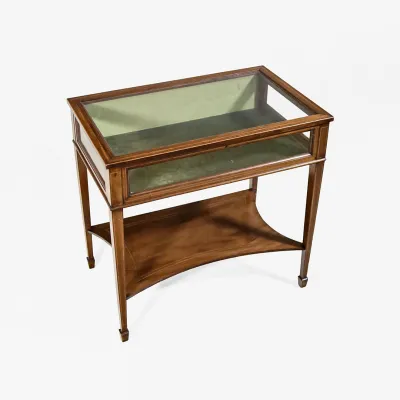 Antike Mahagoni Glasvitrine