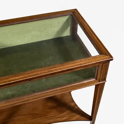 Antike Mahagoni Glasvitrine