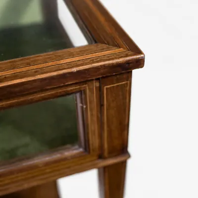 Antike Mahagoni Glasvitrine