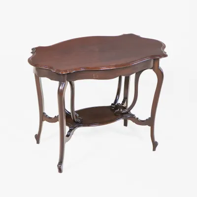 Viktorianischer Jugendstil Beistelltisch aus Mahagoni – England 19. Jahrhundert