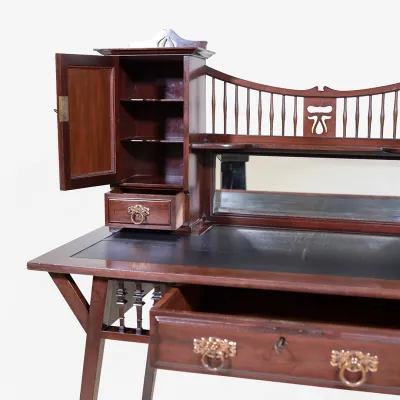 Englischer Jugendstil Schreibtisch um 1910