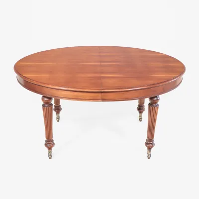 Ovaler Esstisch Antik Stil Eibe bis 250 cm ausziehbar
