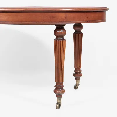 Ovaler Esstisch Antik Stil Eibe bis 250 cm ausziehbar