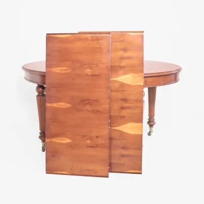 Ovaler Esstisch Antik Stil Eibe bis 250 cm ausziehbar