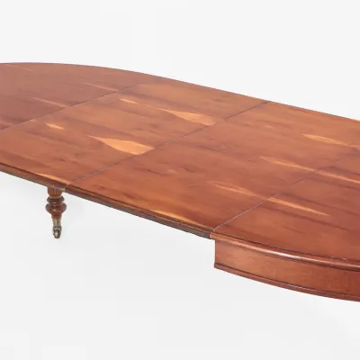 Ovaler Esstisch Antik Stil Eibe bis 250 cm ausziehbar