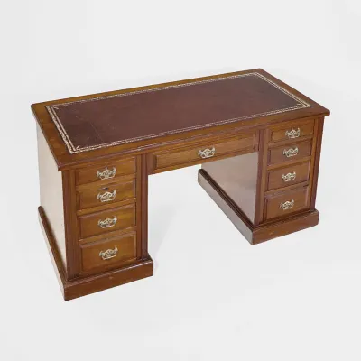 Edwardian Pedestal Desk