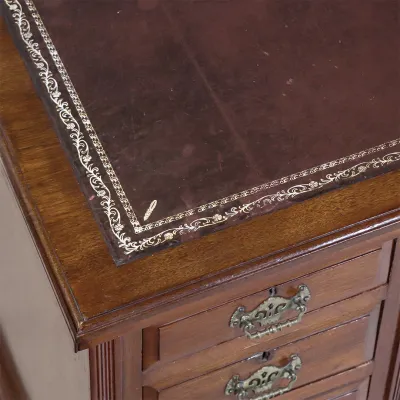 Edwardian Pedestal Desk