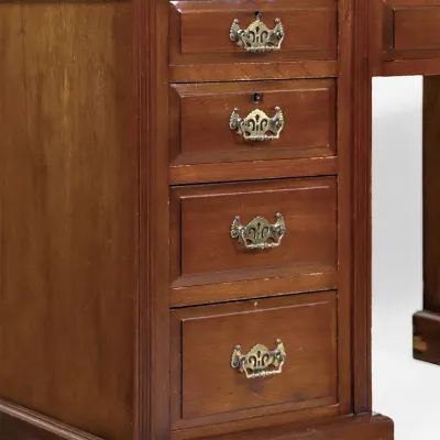 Edwardian Pedestal Desk