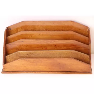 Antiker Briefständer aus Eiche, ca. 1920