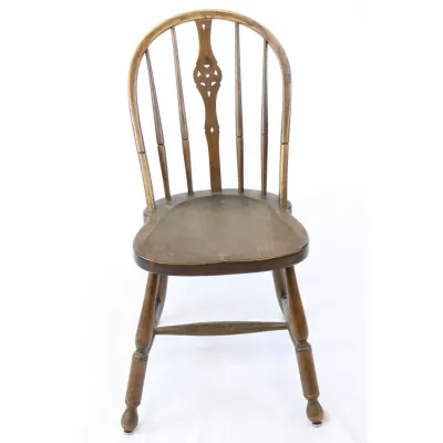 Antiker Buchen Esszimmerstuhl im Landhausstil, sofort lieferbar, ca. 1920