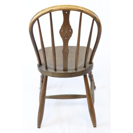 Antiker Buchen Esszimmerstuhl im Landhausstil, sofort lieferbar, ca. 1920