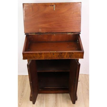 Antiker Davenport Desk, Wurzelholz, ca. 1860