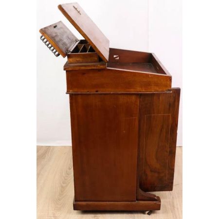 Antiker Davenport Desk, Wurzelholz, ca. 1860