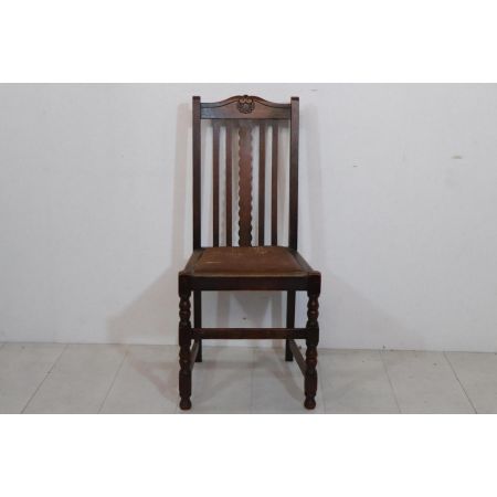 Antiker Landhaus Stuhl aus England, einzeln, Mahagoni, ca. 1870