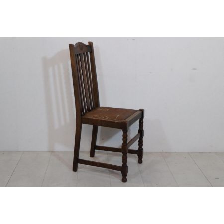 Antiker Landhaus Stuhl aus England, einzeln, Mahagoni, ca. 1870