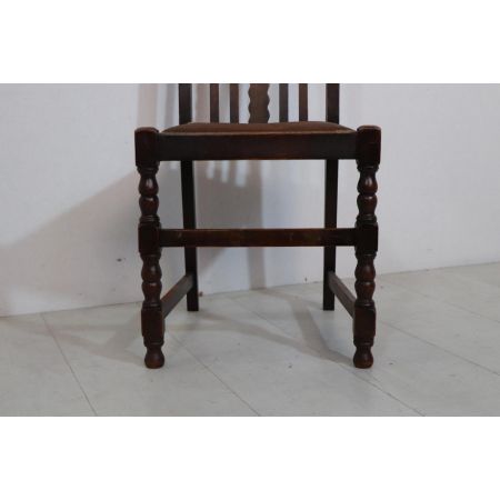 Antiker Landhaus Stuhl aus England, einzeln, Mahagoni, ca. 1870