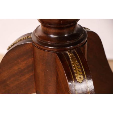 Antiker Mahagoni Esstisch Ausziehbar, Dining Table, Two Pillar Table, D-End Table, Verlängerbarer Tisch