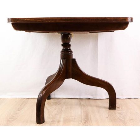 Antiker Tripod Tilt Top Table, Mahagoni, ca. 19. Jahrhundert