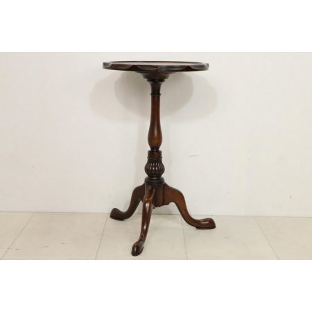 Antiker Wine Table / Weintisch mit ausgefeilter Kante, Mahagoni, ca. 19. Jahrhundert