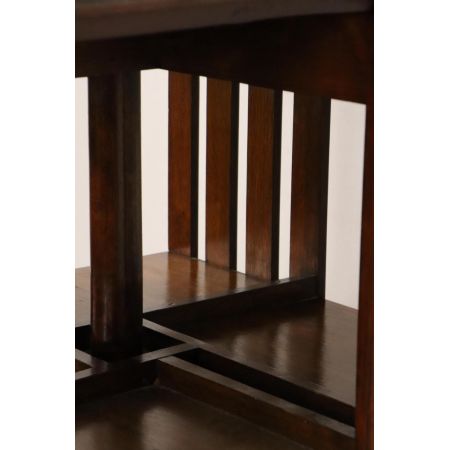 Antikes Revolving Bookcase mit Messing Plaketten, Mahagoni, ca. 19. Jahrhundert