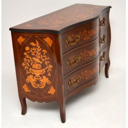 Antike Dutch Marquetry Kommode / Chest of Drawers