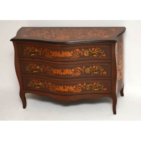 Antike Dutch Marquetry Kommode / Chest of Drawers