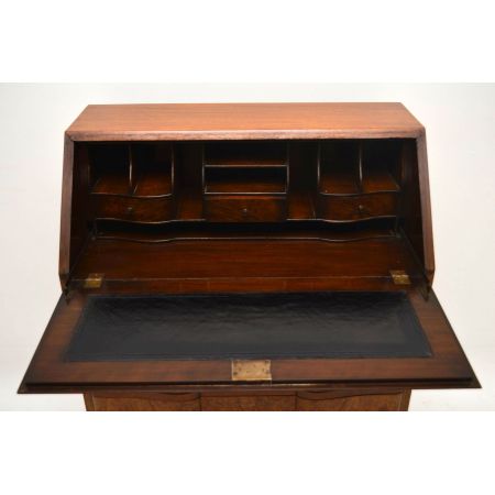 Antik Burr Walnut Writing Bureau Schreibtisch