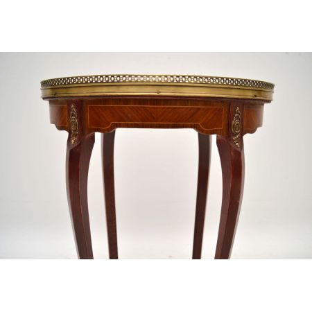 Antiker French Marble Top Side Table