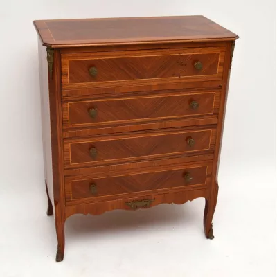 Antike French Kingwood & Rosewood Commode Chest