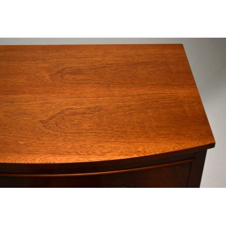 Antike Mahagoni Kommode mit 6 Schubladen in dunklem Holz