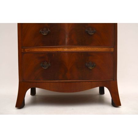 Antike Mahagoni Kommode mit 6 Schubladen in dunklem Holz